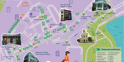 ম্যাকাও বিনামূল্যে শাটল বাস রুট ম্যাপ